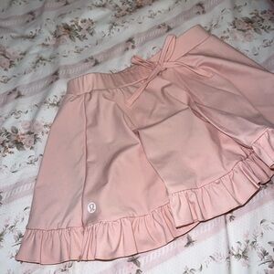 Kids lulu Pink Ruffle active Skirt